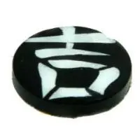 Пластина на телефон круглая с иероглифами