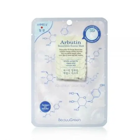 Маска тканевая BeauuGreen 3D арбутин фото в интернет магазине | zdorov.by