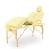 массажный стол складной med-mos jf-tapered 4-х секционный, деревянная  рама, бежевый от магазина zdorov.by