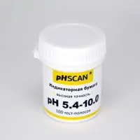 Индикаторная бумага pH 5.4-10.0 - тест-полоски для более точного определения pH мочи, слюны и воды