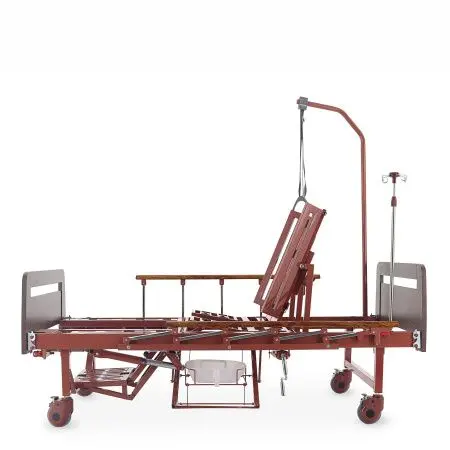 Кровать механическая YG-5  с боковым переворачиванием, туалетным устройством и функцией «кардиокресло» фото в интернет магазине | zdorov.by