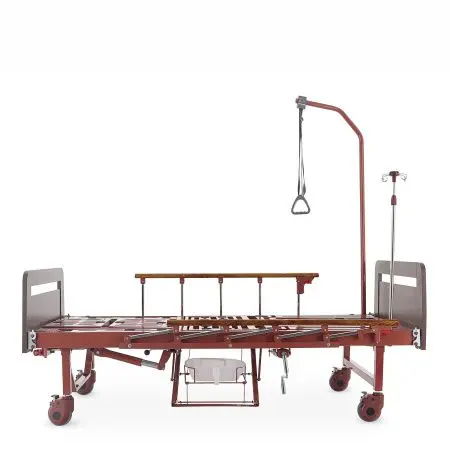 Кровать механическая YG-5  с боковым переворачиванием, туалетным устройством и функцией «кардиокресло» фото в интернет магазине | zdorov.by