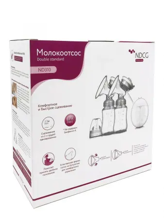 Молокоотсос электрический двойной Double standard ND310 фото в интернет магазине | zdorov.by