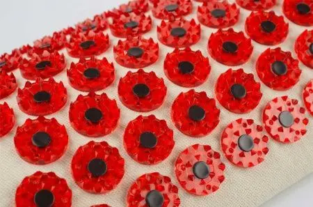 Аппликатор Кузнецова. Массажер для поясницы, красный (менее острые иглы, магнитные вставки). фото в интернет магазине | zdorov.by