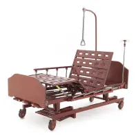 Кровать механическая E-31 (ММ-3024Н-00) (3 функции) с ростоматом и полкой