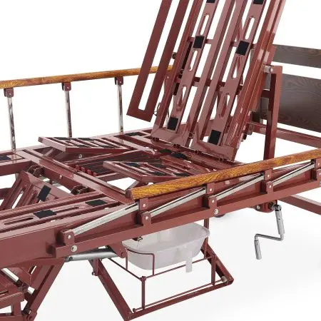 Кровать механическая YG-5  с боковым переворачиванием, туалетным устройством и функцией «кардиокресло» фото в интернет магазине | zdorov.by