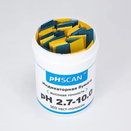 Индикаторная бумага pHSCAN: для определения pH диапазона от 2.7 до 10.0 с шагом 0.3 фото в интернет магазине | zdorov.by