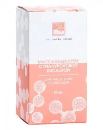 Массажный крем для лица, шеи и декольте с гиалуроновой кислотой фото в интернет магазине | zdorov.by