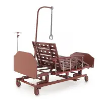 Кровать механическая E-31 (ММ-3024Н-00) (3 функции) с ростоматом и полкой