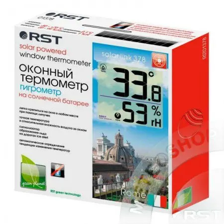 Цифровой термометр-гигрометр на липучке с солнечной батареей фото в интернет магазине | zdorov.by