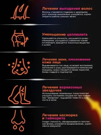 Дарсонваль Ультратек СД 199 с пятью насадками фото в интернет магазине | zdorov.by