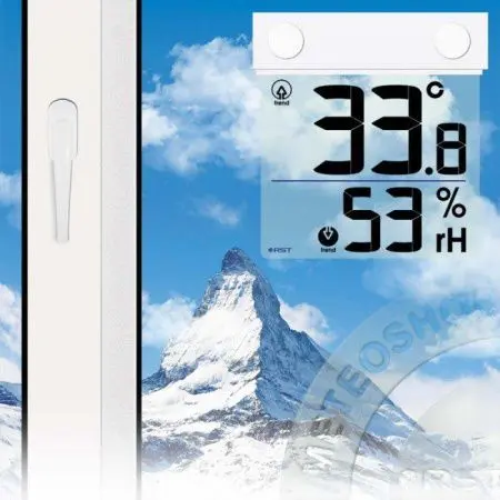 Цифровой оконный термогигрометр на липучке фото в интернет магазине | zdorov.by
