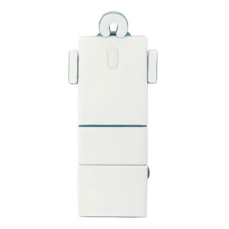 массажный стол складной med-mos jf-ay01 3-х секционный, деревянная  рама, белый-голубой от магазина zdorov.by