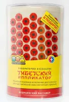 Аппликатор Кузнецова. Массажер для поясницы, красный (менее острые иглы, магнитные вставки).