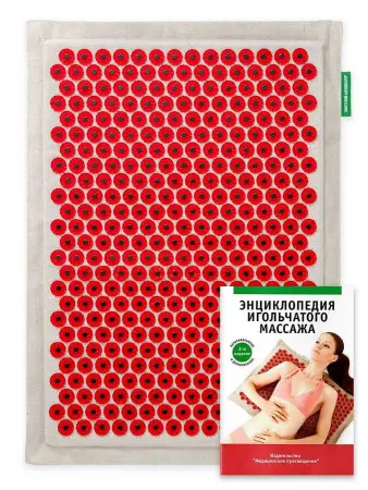 Аппликатор Кузнецова 41х60 см, красный (менее острые иглы, магнитные вставки) фото в интернет магазине | zdorov.by