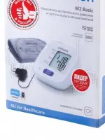 Тонометр OMRON M2 Basic (HEM-7121-ARU) с адаптером