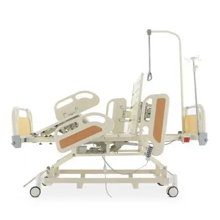 Кровать реанимационная электрическая DB-3 (5 функций) (МЕ-4019Н-00) с выдвижным ложементом и ростоматом CPR+аккумулятор с ростоматом фото в интернет магазине | zdorov.by