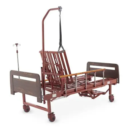 Кровать механическая YG-5  с боковым переворачиванием, туалетным устройством и функцией «кардиокресло» фото в интернет магазине | zdorov.by