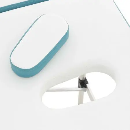 массажный стол складной med-mos jfal01a 3-х секционный, алюминиевая  рама, коричневый от магазина zdorov.by