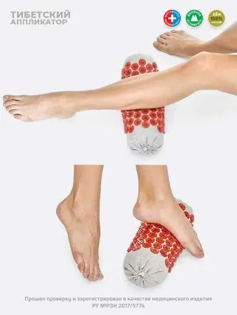 Аппликатор Кузнецова. Универсальный массажер, красный (менее острые иглы, магнитные вставки). фото в интернет магазине | zdorov.by