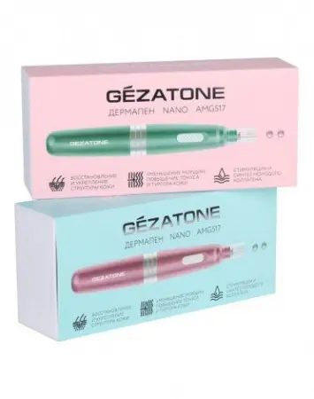 Электрический мезороллер - дермапен для фракционной мезотерапии лица AMG517, Gezatone фото в интернет магазине | zdorov.by