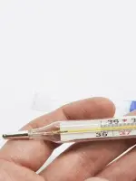 Термометр (градусник) безртутный MERIDIAN (Меридиан) медицинский, стеклянный