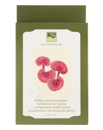 Маска для лица питательная Beauty Style с грибом лин-чи фото в интернет магазине | zdorov.by