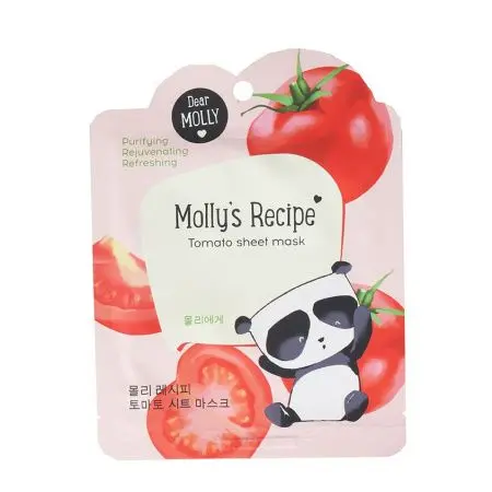 DEAR MOLLY Тканевая маска "Рецепты Молли. Томат" фото в интернет магазине | zdorov.by