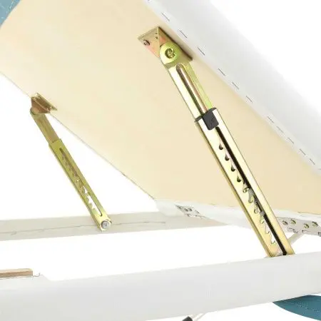 массажный стол складной med-mos jfal01a 3-х секционный, алюминиевая  рама, коричневый от магазина zdorov.by