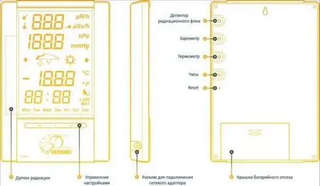 Дозиметр-метеостанция Сателлит-Метео фото в интернет магазине | zdorov.by