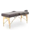 массажный стол складной med-mos jf-tapered 4-х секционный, деревянная  рама, бежевый от магазина zdorov.by