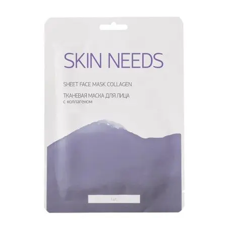 Тканевая увлажняющая маска для лица с коллагеном Skin Needs фото в интернет магазине | zdorov.by