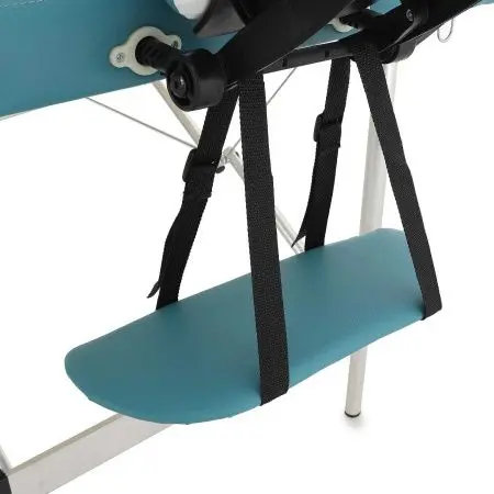 массажный стол складной med-mos jfal01a 3-х секционный, алюминиевая  рама, коричневый от магазина zdorov.by