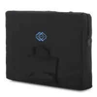 Массажный стол складной MED-MOS JF-AY01 3-х секционный, деревянная  рама, белый-бирюзовый от магазина zdorov.by