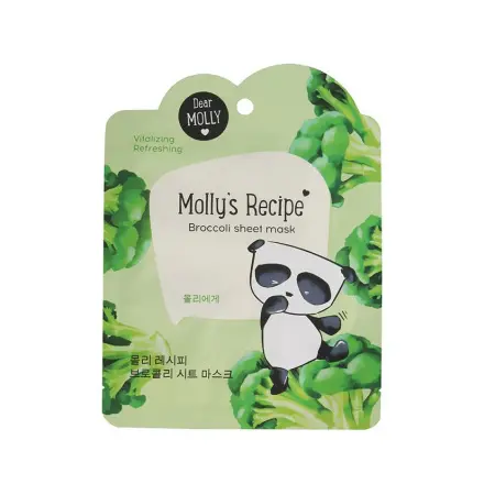 DEAR MOLLY Тканевая маска "Рецепты Молли. Броколли" фото в интернет магазине | zdorov.by