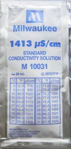 Калибровочный раствор 1413 µS/cm (мкСм) для кондуктометров (EC метр) MILWAUKEE 20мл