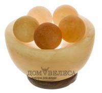 Солевая лампа - "Ваза с шарами" 4-5 кг