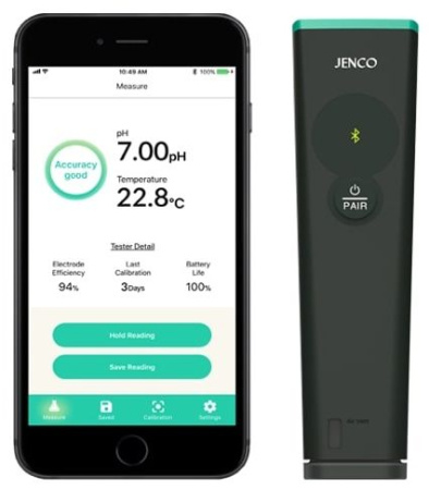 pH/Temp метр Jenco pH610B влагозащитный с Bluetooth фото в интернет магазине | zdorov.by