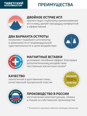 Тибетский аппликатор КОМФОРТ на мягкой подложке 41x60 см фото в интернет магазине | zdorov.by