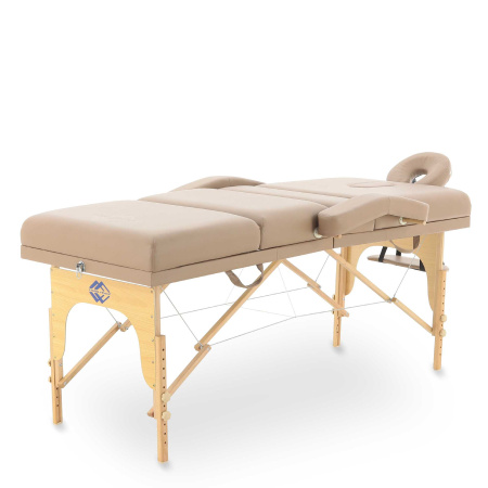 массажный стол складной med-mos jf-tapered 4-х секционный, деревянная  рама, белый от магазина zdorov.by