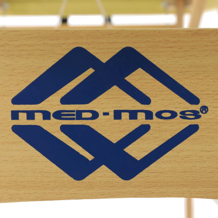 массажный стол складной med-mos jf-tapered 4-х секционный, деревянная  рама, белый от магазина zdorov.by